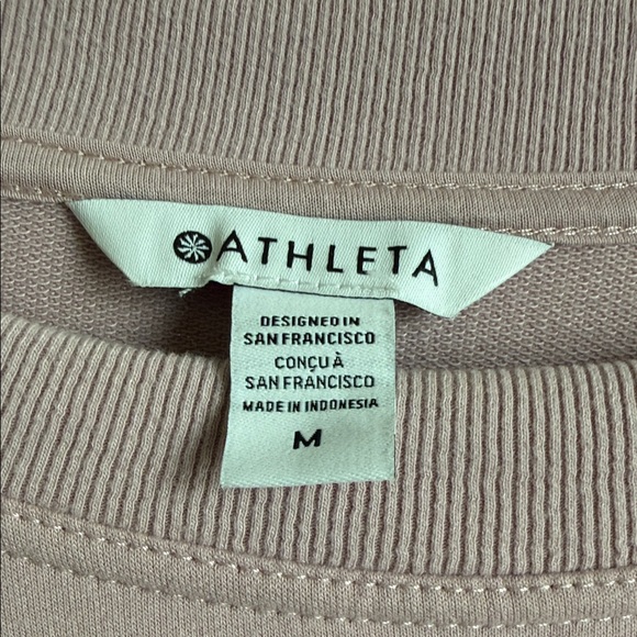 NWT Athleta Pink Sweatshirt - Picture 2 of 3